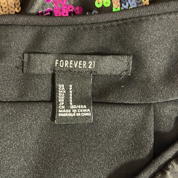 Forever 21 Sequin Colorful Mini Skirt Small - Picture 6 of 13